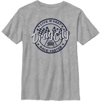 Autot - Drag City Badge - Lasten T-paita