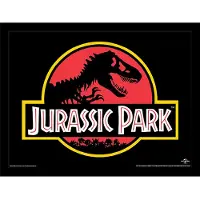 Jurassic Park - Logo - Kehystetty taidejuliste