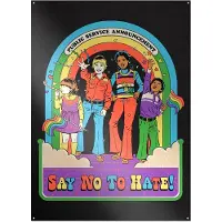 Steven Rhodes - Say No To Hate - Metallikyltti