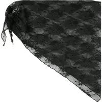 LMTD Nlfslace Light Scarf - Black - ONE SIZE