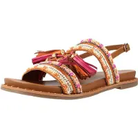Carmela for woman. 16319802-CAMEL Sandals 163198 brown (36), Flat, Buckle, Casual