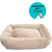 Brava Fluffy - Rauhoittava peti, Beige suorakulmio, XL