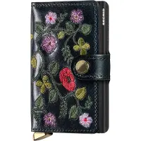 Secrid Miniwallet Stitch Floral Nahkainen Lompakko
