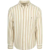 Gant Reg Cotton Linen Stripe Shirt - Beige - XL