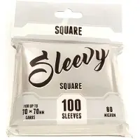 Lautapelit Sleeves SQUARE – Clear (100 sleeves 70x70 mm)