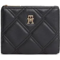 Tommy Hilfiger Kukkaro 'Quilted TH Monogram Bifold' kulta / musta