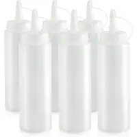 Hobby Hall Uudelleenkäytettävät kastikepullot, 240 ml, 6 kpl.