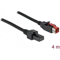 DeLOCK 85953, Musta, PoweredUSB, Mini DIN 4-pin, 4 m, 1 kpl