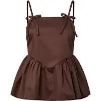 Y.A.S Yasmagly Strap Top - Brown - 38