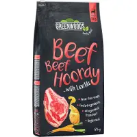 Greenwoods 12 kg nauta, linssit, peruna ja porkkana koiranruoka