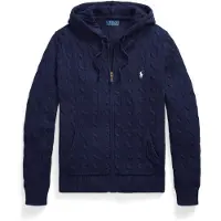 Ralph Lauren for man. 710B18057002 Cable knit navy cotton sweater (L), Casual