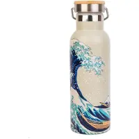 Erik Editores The Great Wave Of Kanagawa Hokusai Metallipullo Kahvalla