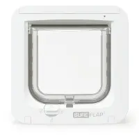 Sureflap Kissanluukku + RFID-lisäriipuksen kissanluukkuun valkoinen