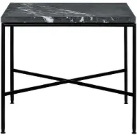 Fritz Hansen Planner Sohvapöytä 45x45 Cm Hiilenharmaa/ - Sohvapöydät Marmori Musta - 5702370003135