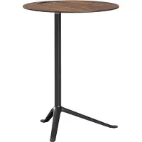 Fritz Hansen Little Friend Ks12 Sivupöytä Pähkinä/jauhemaalattu Alumiini - Sivupöydät & Apupöydät Laminaatti Musta - 5702370139520