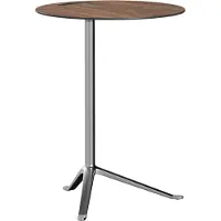Fritz Hansen Little Friend Ks12 Sivupöytä Pähkinä/kiillotettu Alumiini - Sivupöydät & Apupöydät Laminaatti Saksanpähkinä - 5702370181765