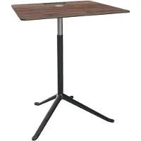 Fritz Hansen Little Friend Ks13 Sivupöytä Korkeussäädettävä Pähkinä/jauhemaalattu Alumiini - Sivupöydät & Apupöydät Laminaatti Musta - 5702370180874