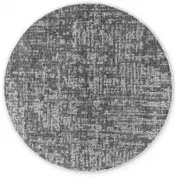 Home Collection Elle Decoration Brilliance Hopeanharmaa Pyöreä Matto 160x160 – Moderni Lyhytnukkainen Eleganssi