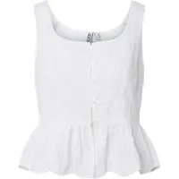 Pieces Pcmarli Sl Top Wvn D2D - White - XS