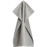 Gant Jacquard Herringbone Towel 30X50 - Grey - 30X50