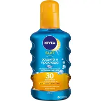 Nivea SUN Protect & Dry Touch näkymätön aurinkosuojasuihke SPF 30 200 ml
