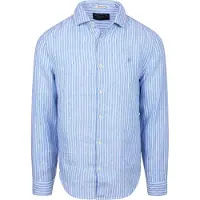 Superdry for man. M4011103A Riviera Linen Shirt blue (M), Casual, Long sleeve