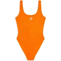 Tommy Hilfiger Scoop Back One Piece - Orange - L