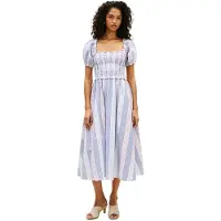 Tommy Hilfiger Gingham Smock Ss Midi Dress - Multi/patterned - XS