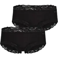 Skiny Hipsterit 'Advantage Modal Lace' musta