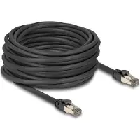 DeLOCK – RJ45 Network Cable Cat.6A U/FTP ultra flexible with inner metal jacket 15 m black (80245)