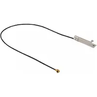 DeLOCK 86151, 3 dBi, 2.4 - 2.5 GHz, 50 Ω, Musta, 0,2 m, I-PEX interface