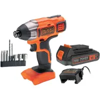 Black & Decker Akkuiskuporakone / ruuvinväännin BDCIM18D1A-QW; 18 V; 1x2,0 Ah akku