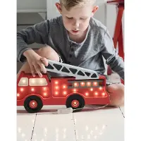 Little Lights Fire Truck Lamp | Red - Red - 36X23.5X5.5CM
