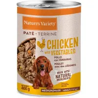 Nature’s Variety 12x400g Paté Medium/Maxi Adult kana Nature's Variety koiran märkäruoka