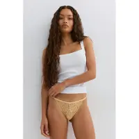 Gina Tricot  - 3-pack lace thong - alushousut 3-pack - Valkoinen - S - Naiset