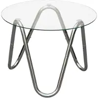 Leitmotiv Side Tabel Ventana Round - Silver - Ø 50 CM