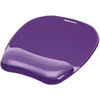 Fellowes 9144104, Violetti, Yksivärinen, Geeli, Muovi, Rannetuki, Liukumaton pohja
