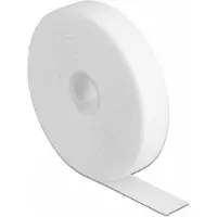 DeLOCK 18381, Koukullinen ja lenkillinen nippuside, Valkoinen, 5000 mm, 20 mm, 1 kpl