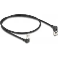 DeLOCK 80292, 0,5 m, Cat6a, S/FTP (S-STP), RJ-45, RJ-45, Musta