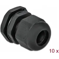 DeLOCK 60218, Musta, Muovi, 10 kpl, PG16, 1,4 cm, IP68