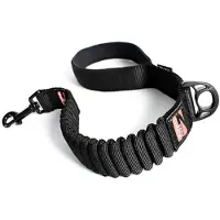 EzyDog Talutushihna, Zero Shock - Eri värejä, Musta 64cm