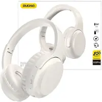 Dudao On-Ear Bluetooth-kuulokkeet säädettävällä kuulokepannalla - Valkoinen