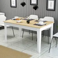 Skye Decor Ruokapöytä Milan 896, ruskea/valkoinen