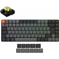 Keychron K3v3 Low Profile QMK Langaton Näppäimistö [Gateron Banana] - Vaaleanha
