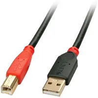 Lindy Rallonge active USB 2.0 - - 15m - Musta - Plug &amp; Play - 480Mbit/s