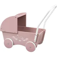 Krea Nukenvaunut - Puu - Rose - - OneSize - Nukenvaunut