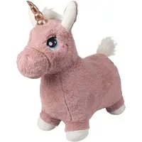 Krea Hop And Bounce Plush Unicorn Rose Col.