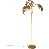QAZQA Älykäs lattiavalaisin kulta 193 cm 3-lamppu sis. 3 Wifi P45 - Botanica