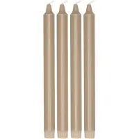 Scandi Essentials Ambiance kruununkynttilä 4-pakkaus 27 cm Hiekka