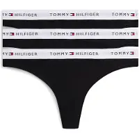Tommy Hilfiger 3 Pack Thong - Black - XL